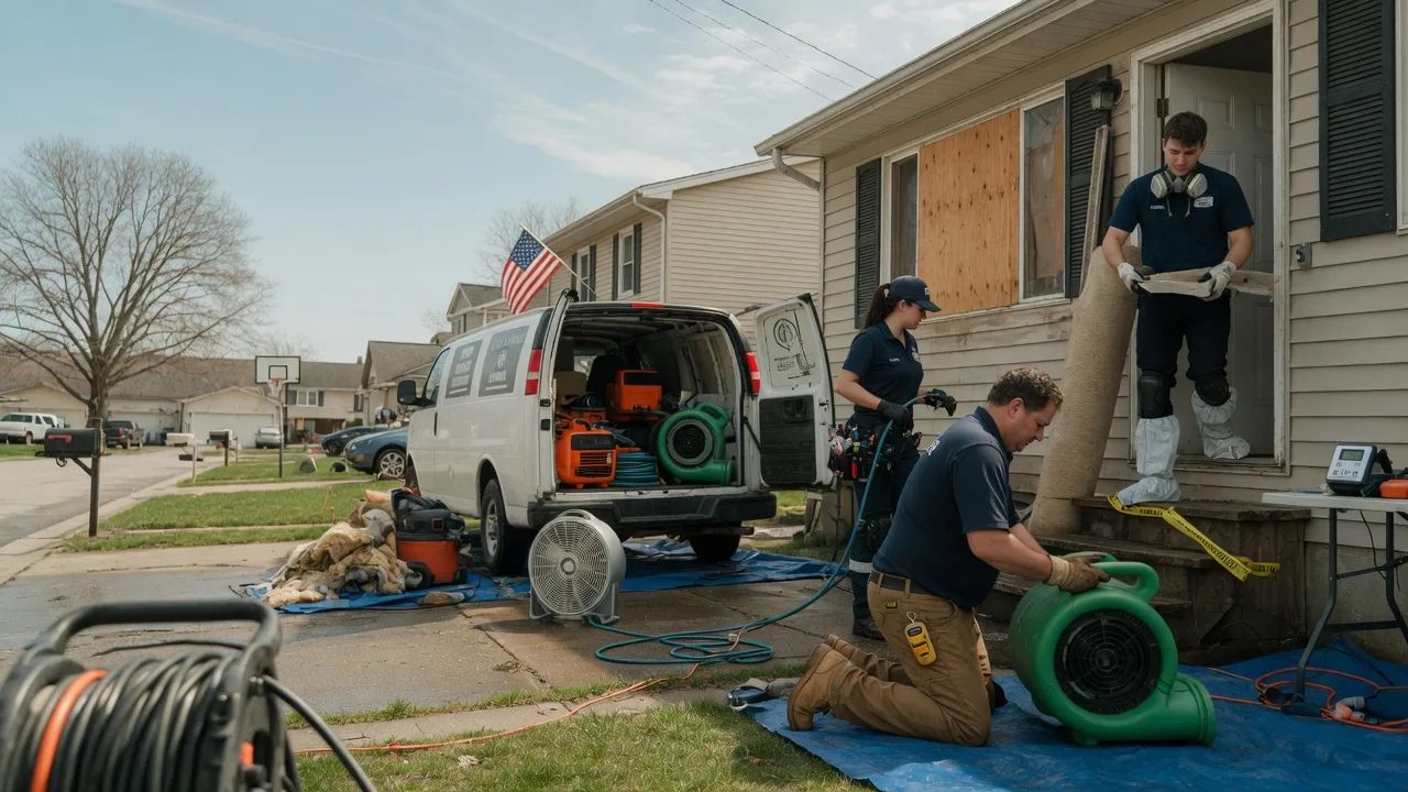 Water Damage Restoration in Greenview, IL near me